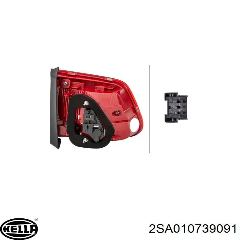 Фонарь задний левый, внутренний Depo/Loro/Abakus 4411336LUE цена, от 65.81 USD