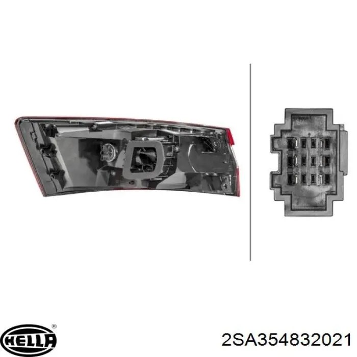 Фонарь задний правый внутренний 3V5945308DREF VAG