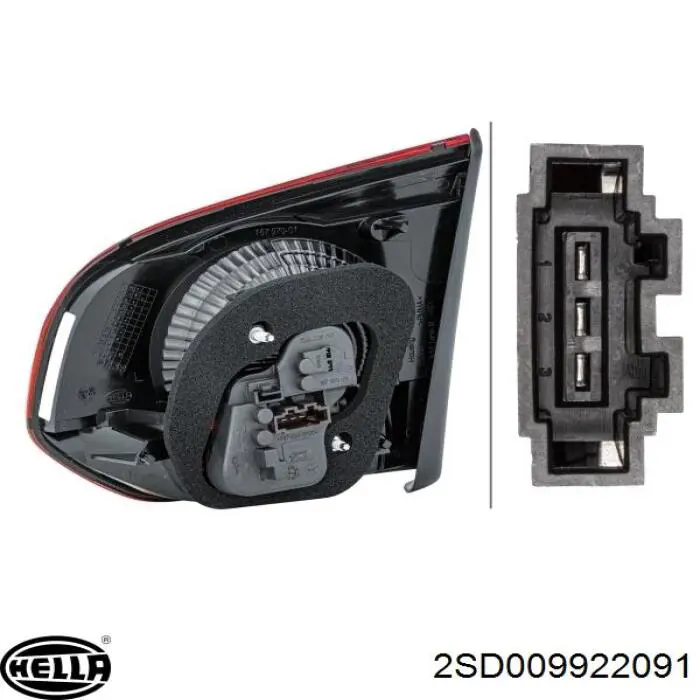 Задняя левая внешняя фара Depo/Loro/Abakus 44119A1LUE цена, от 44.66 USD