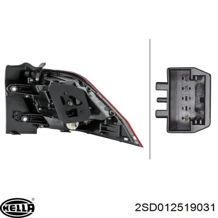 Задняя левая внешняя фара Depo/Loro/Abakus 44119AMLWE цена, от 126.69 USD