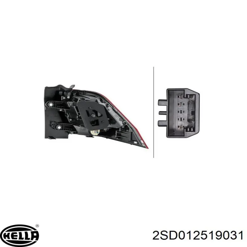 Купить 2SD012519031 HELLA Стоп задний