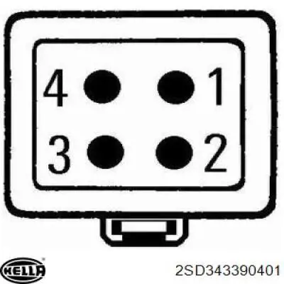 Задний фонарь 2SD343390401 HELLA
