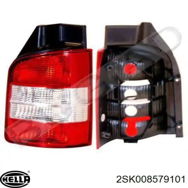 Фонарь задний правый Volkswagen Transporter T5 автобус (7HB, 7HJ, 7EB, 7EJ) (2003 - 2016) цена, от 33.08 USD