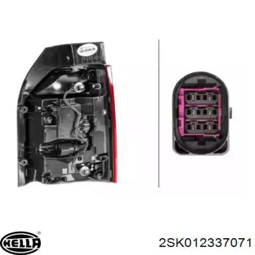Задняя левая фара HELLA 2SK012337071 цена, от 437.78 USD
