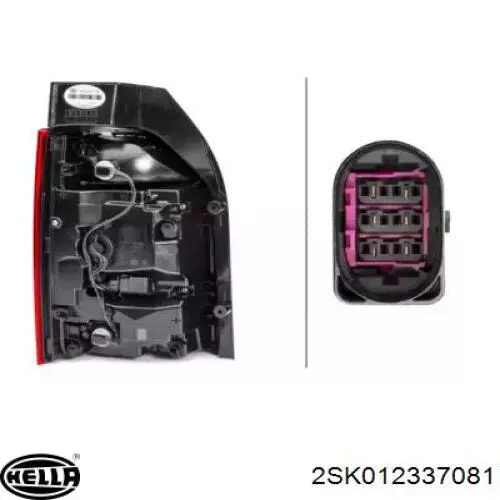 Фонарь задний правый HELLA 2SK012337081 цена, от 428.17 USD