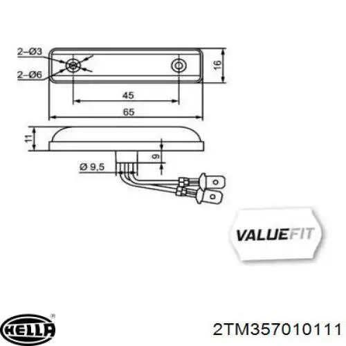 Купить 2TM357010111 HELLA 