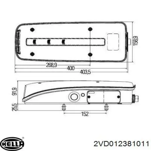 Задняя левая фара Tempest TP971203L цена, от 103.81 USD