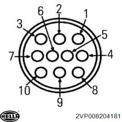 Фонарь задний правый 2VP008204181 HELLA