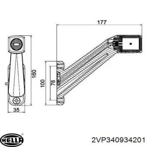 Задний фонарь 2VP340934207 HELLA