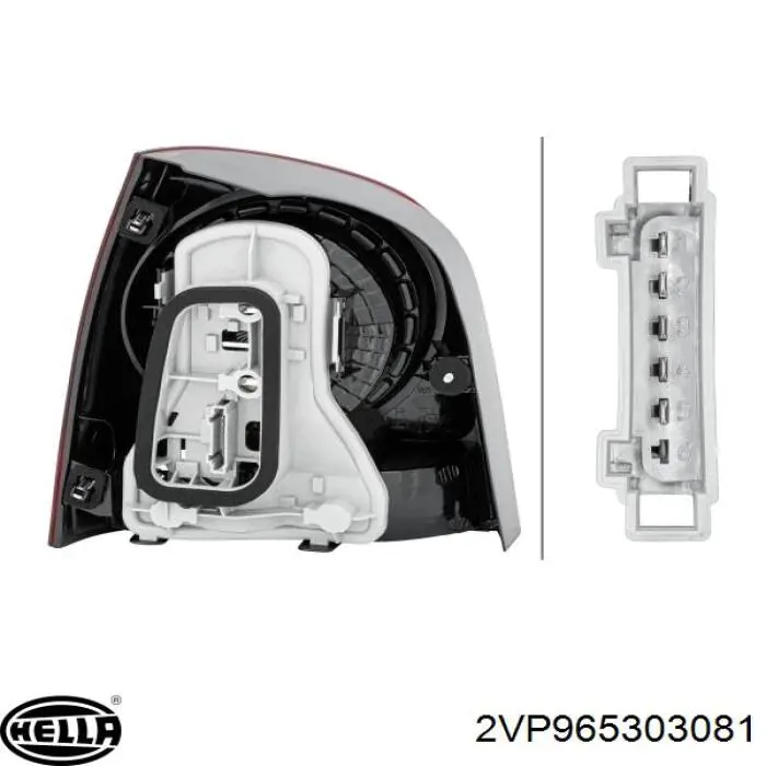 Фонарь задний правый TYC 11B115012B цена, от 50.04 USD