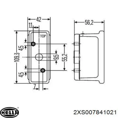 Фонарь задний левый/правый Mercedes A0005444011