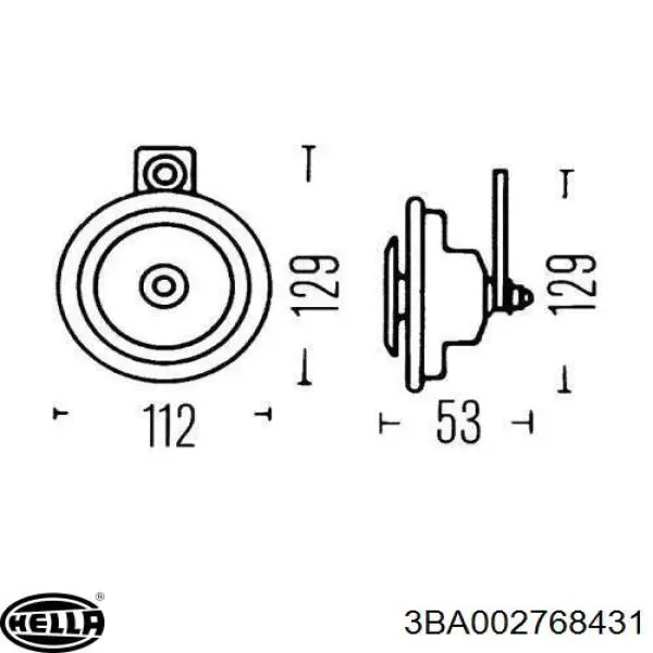 Купить 3BA002768431 HELLA 