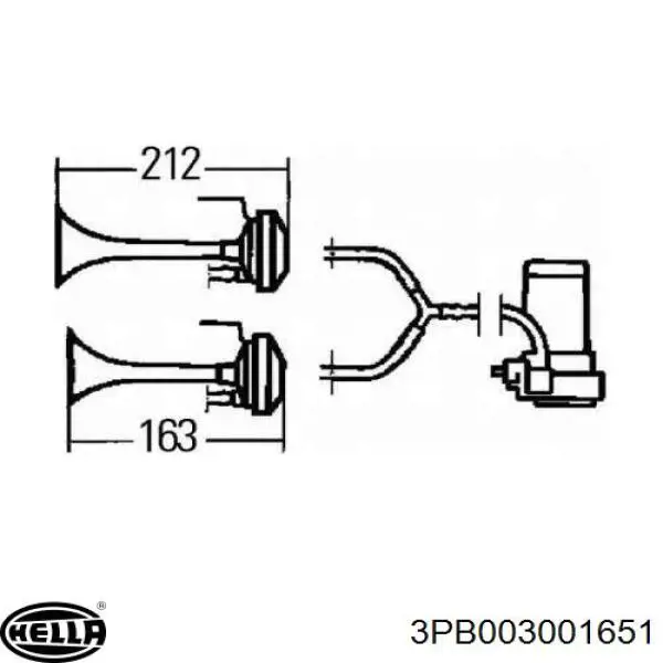 Купить 328003024 Bosch Сигнал звуковой (клаксон)