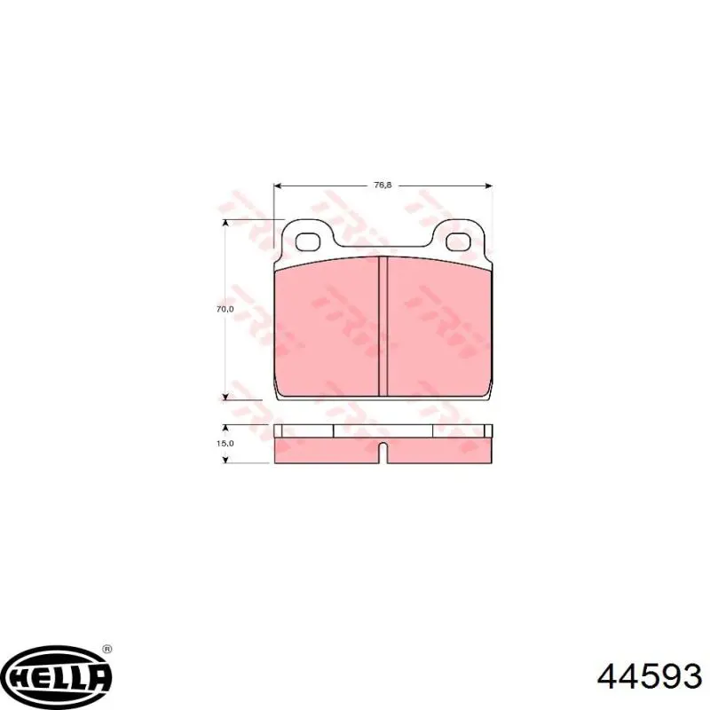 Радиатор печки 44593 HELLA