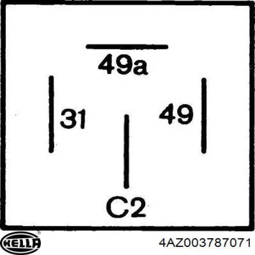 Реле поворотов 4AZ003787071 HELLA