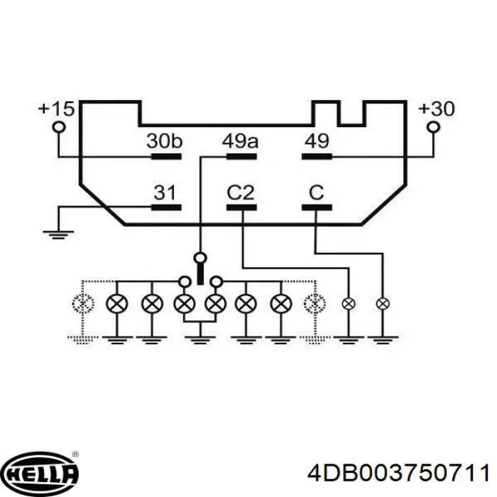 Реле поворотов 4330629 Ford