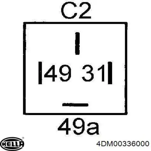 4DM00336000 HELLA Реле указателей поворотов