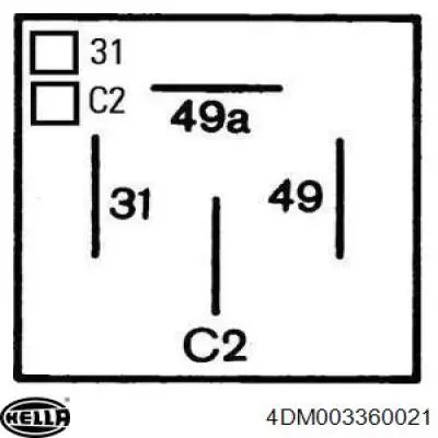 Реле поворотников Ford 4147429