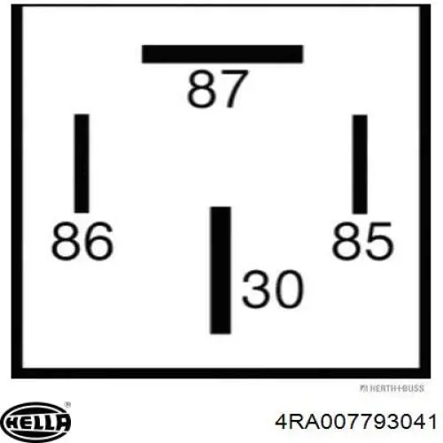Реле компрессора пневмоподвески HELLA 4RA007793041