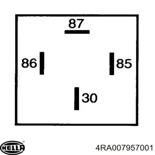 Реле обогрева заднего стекла 4RA007957001 HELLA