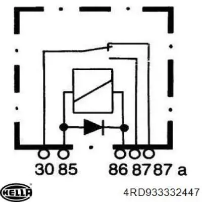 Реле указателей поворотов 4RD933332447 HELLA