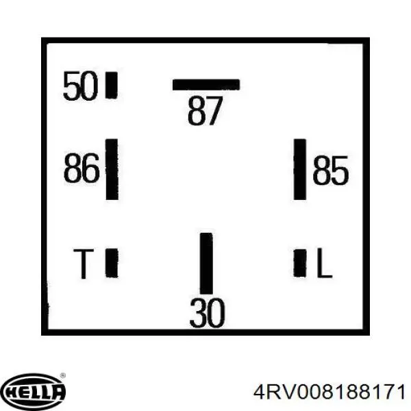 Реле свечей накаливания HELLA 4RV008188171