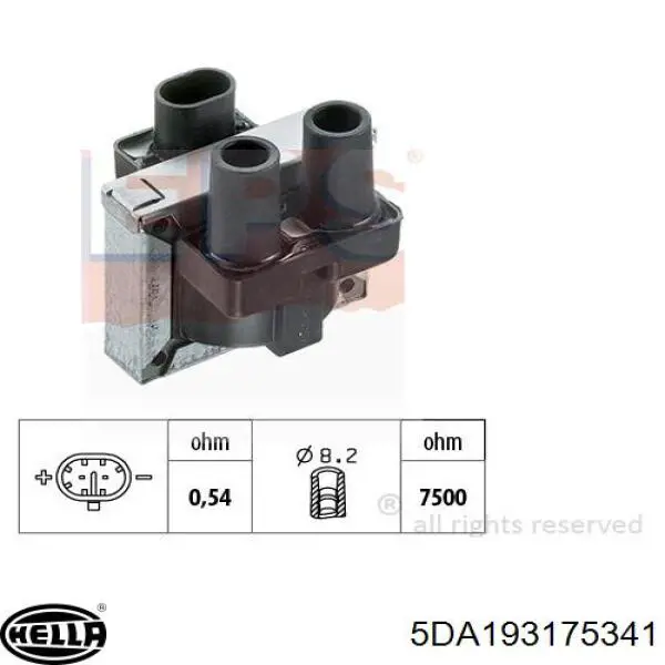 Модуль зажигания HELLA 5DA193175341 цена, от 18.11 USD