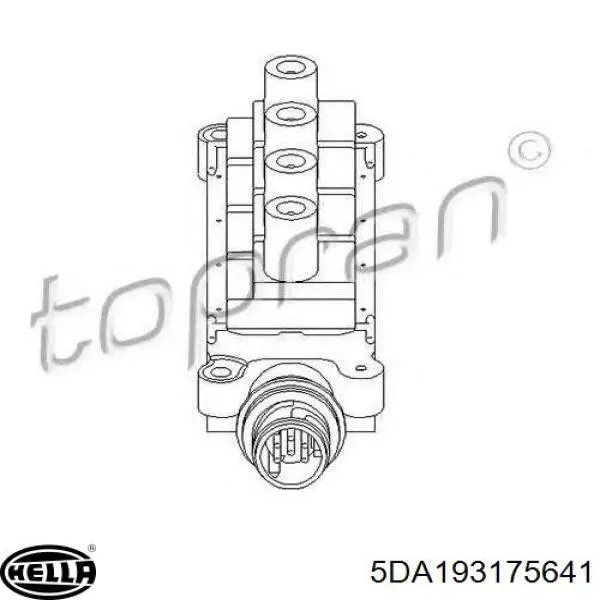 Bobina de encendido 5DA193175641 HELLA