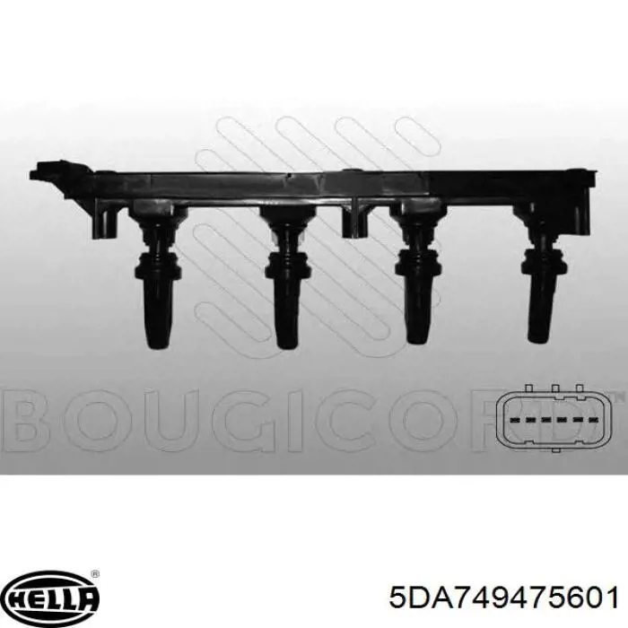 Катушка зажигания 5DA749475601 HELLA