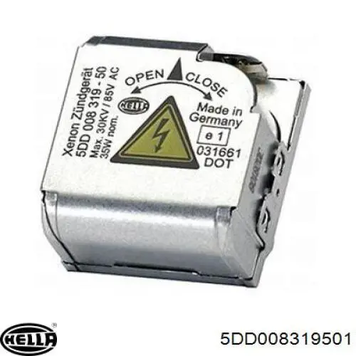 Блок розжига, ксенон HELLA 5DD008319501