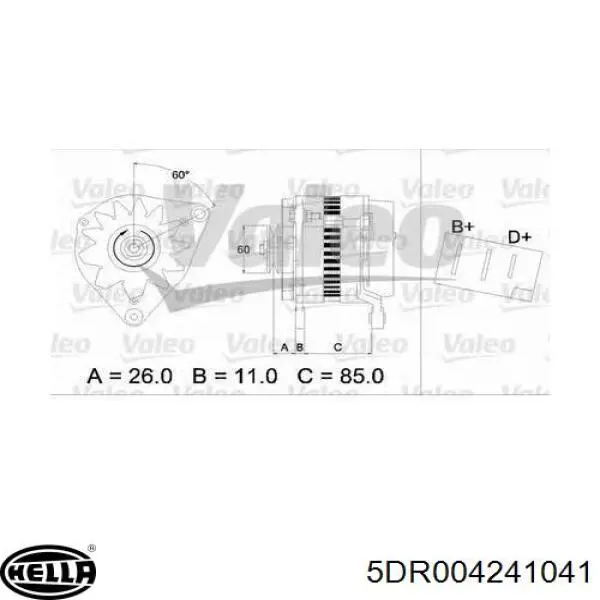 0021544206 Mercedes реле-регулятор генератора (реле зарядки)
