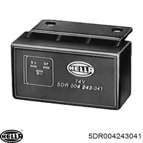Реле-регулятор генератора (реле зарядки) HELLA 5DR004243041
