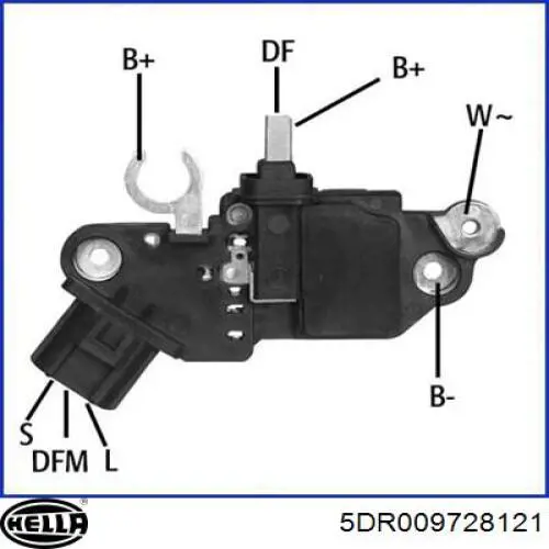 Реле генератора 5DR009728121 HELLA