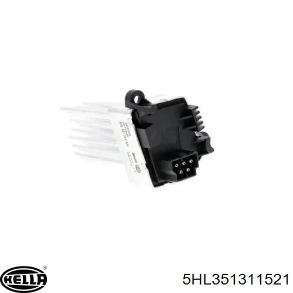 5HL351311521 HELLA резистор (сопротивление вентилятора печки (отопителя салона))
