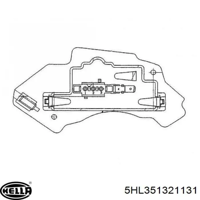 Резистор печки 2108214651 Mercedes