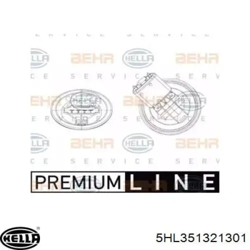 Резистор печки 5HL351321301 HELLA