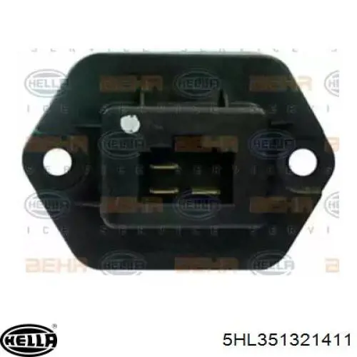Резистор (сопротивление) вентилятора печки (отопителя салона) HELLA 5HL351321411