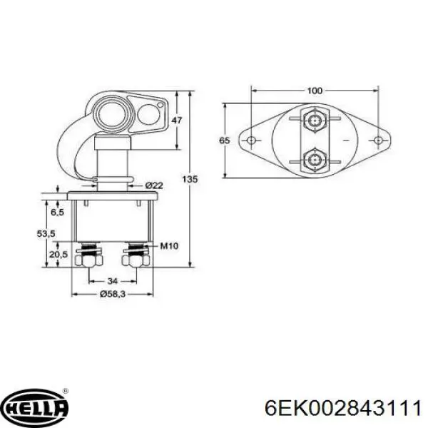 Выключатель массы DECARO DC012734 цена, от 15.39 USD