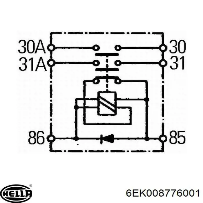 Аккумулятор 6EK008776001 HELLA