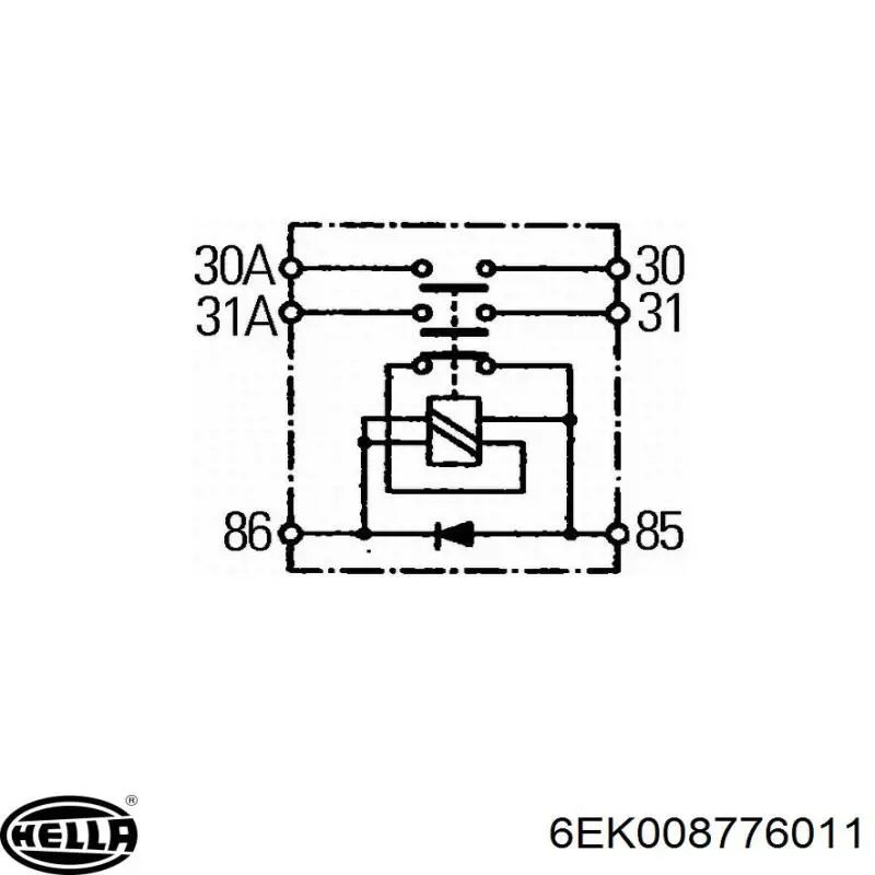 6EK008 776-011 HELLA выключатель массы