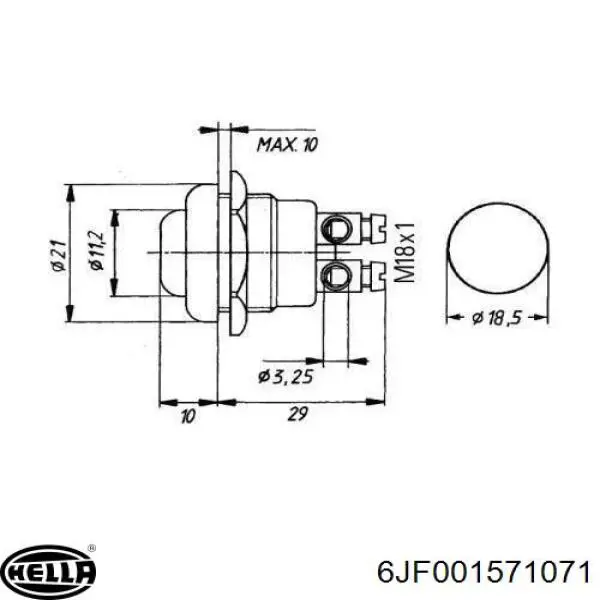  6JF001571071 HELLA