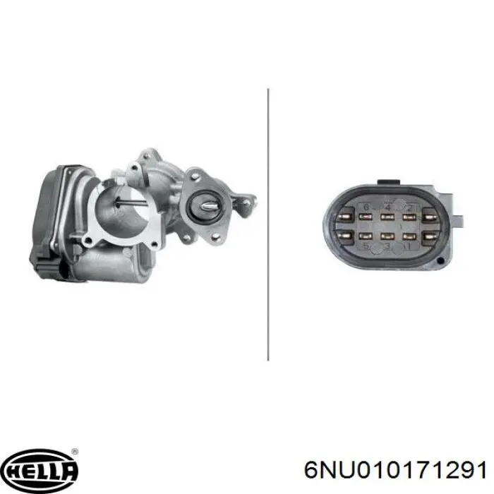 Приборы управления системы рециркуляции HELLA 6NU010171291 цена, от 146.98 USD