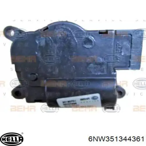 Привод заслонки печки 6NW351344361 HELLA