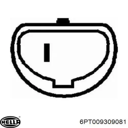 Датчик температуры охлаждающей жидкости 6PT009309081 HELLA