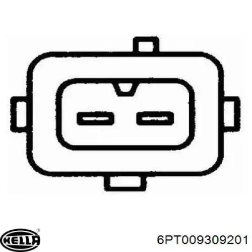 Датчик температуры охлаждающей жидкости 6PT009309201 HELLA