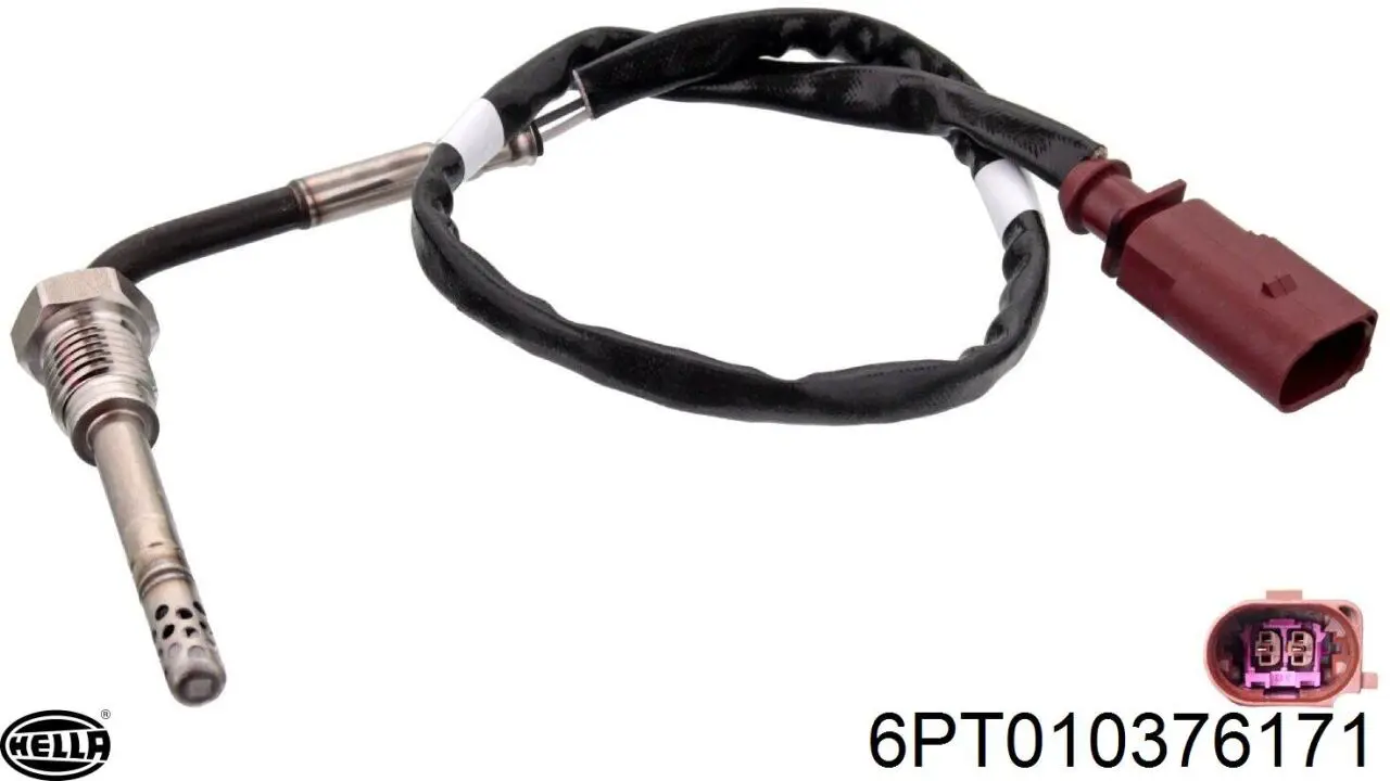 6PT 010 376-171 HELLA sensor de temperatura dos gases de escape (ge, antes de filtro de partículas diesel)