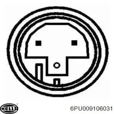 Sensor ABS delantero 6PU009106031 HELLA