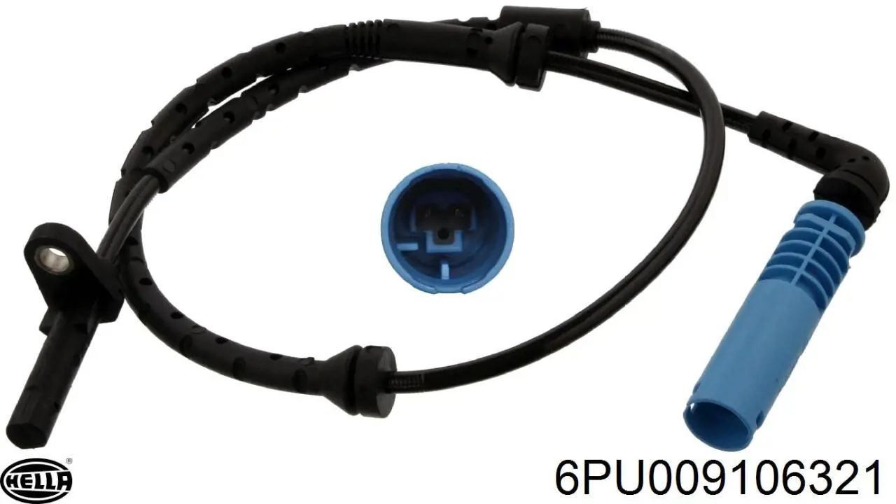 Купить 6PU009106321 HELLA Датчик АБС задний