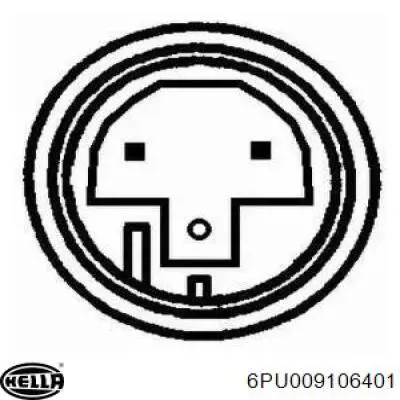 Sensor ABS trasero 6PU009106401 HELLA