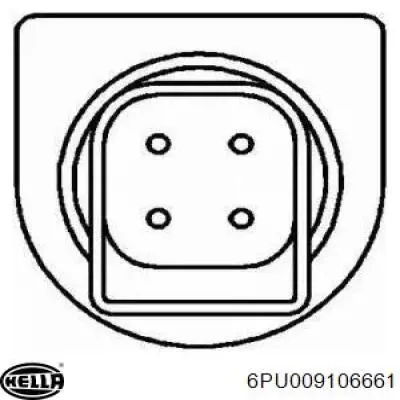 Датчик АБС (ABS) задний 6PU009106661 HELLA